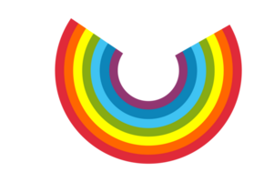 Sky Object - Rainbow with a transparent background png