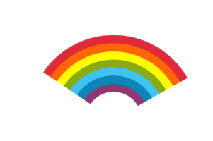 Sky Object - Rainbow with a transparent background png