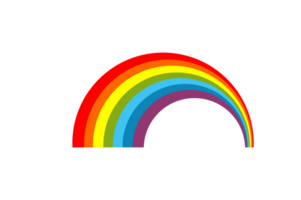céu objeto - arco Iris com uma transparente fundo png