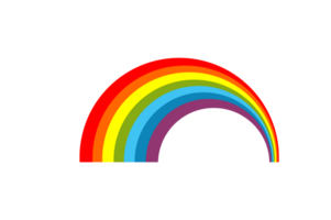 Himmel Objekt - - Regenbogen mit ein transparent Hintergrund png