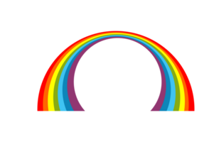 céu objeto - arco Iris com uma transparente fundo png