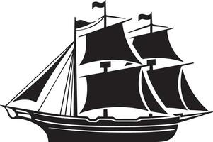 ship vector silhouette illustration 6