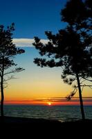 sunset baltic landscape photo