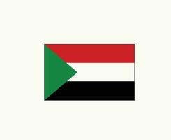 Sudan Flag Symbol Emblem Middle East country Icon Vector Illustration Abstract Design Element