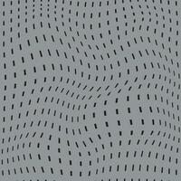 modern simple abstract seamlees black color small halfline pattern distort wavy vector art work on grey color background