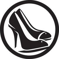 Ladys shoes vector silhouette 3