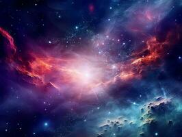 galaxia y universo ligero. galaxias cielo en espacio planetas y estrellas belleza de espacio exploración foto
