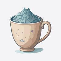 Delicate porcelain teacup vector illustration photo