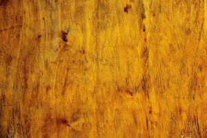 Old wood texture background, surface with old natural colored wood, top view. Grain table surface. photo