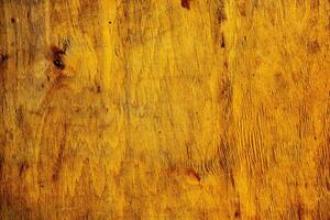 Old wood texture background, surface with old natural colored wood, top view. Grain table surface. photo