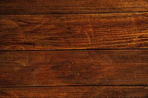 Old wood texture background, surface with old natural colored wood, top view. Grain table surface. photo