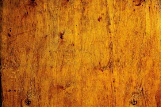 Old wood texture background, surface with old natural colored wood, top view. Grain table surface. photo
