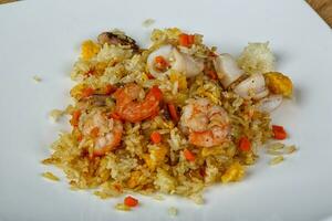 Fried rice with seafood photo