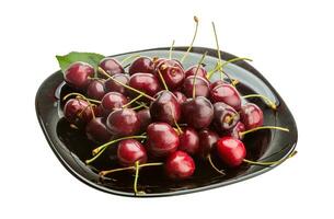 Sweet ripe cherry photo