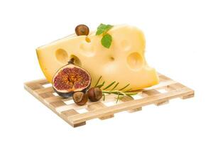 Maasdam cheese with fig photo