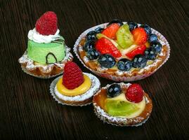 Pastry with berries photo