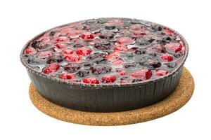 Cake with berries photo