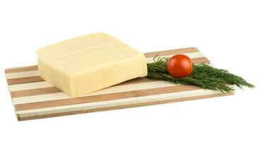 cheese isolated on white background photo