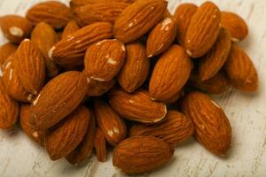 Almond nuts in the bowl photo