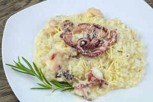 Risotto with octopus photo