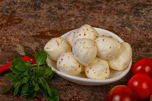 Mozzarella cheese balls photo