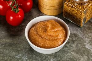 Cod fish roe snack in the bowl photo