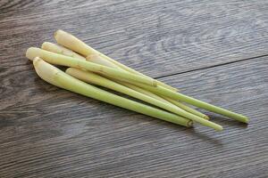 Raw lemongrass stem aroma for cooking photo