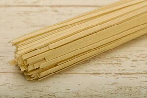Raw Udon noodles photo