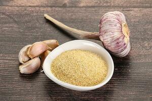 Dry granulated garlic aroma seasoning photo