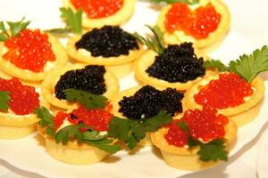 red and black caviar photo