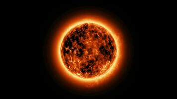 il sole con atmosfera solare video