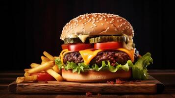 Testy Home Made Burgers. photo