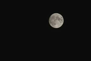 luna llena en el cielo nocturno foto