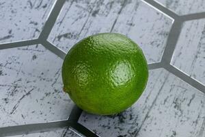 Natural irganic sour ripe lime photo