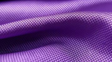 Purple soccer fabric texture with air mesh. Sportswear background photo