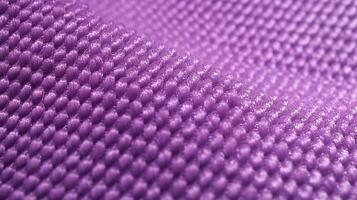 Purple soccer fabric texture with air mesh. Sportswear background photo