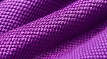 Purple soccer apparel with air mesh texture. Athletic wear backdrop photo