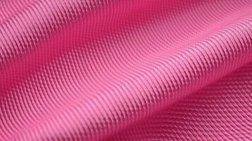 Pink soccer uniform with air mesh texture. Athletic wear backdrop photo
