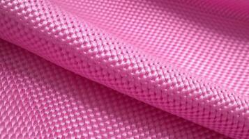 Pink soccer fabric texture with air mesh. Sportswear background photo