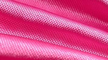 rosado fútbol vestir con aire malla textura. atlético vestir fondo foto