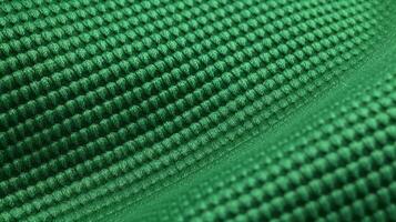 Green soccer fabric texture with air mesh. Athletic wear backdrop photo