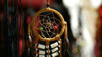 Dreamcatchers Hanging in a Display at Outdoors video