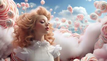 sweet candy cotton photo