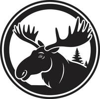 Moose Majesty with Timeless Appeal Regal Moose Logo in Vector Art