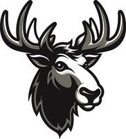 Sleek Moose Majesty with Majestic Touch Abstract Moose Logo in Vector Artistry