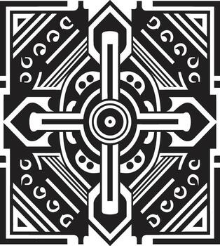 Abstract Electronica Odyssey Cybernetic Pulse Binary Symphony Surge Data Matrix Echo vector