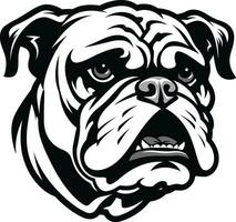 Black and Dynamic Bulldog Vector Symbol Majestic Mascot Bulldog Logo