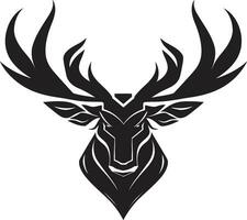 Moose Majesty with Artistic Touch Abstract Moose Symbol for Contemporary Branding vector