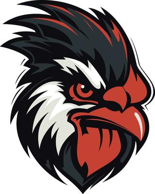 Contemporary Rooster Graphic A modern twist on a traditional symbol Elegant Rooster Majesty An emblem that exudes grace and grandeur