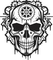 Artistic Techno Skull Design A Modern Masterpiece Vector Cyber Skull The Art of Machine Aesthetics